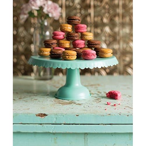  Now Designs Tin Cake Stand, Aqua - 5004001aa