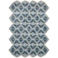 Now House by Jonathan Adler Facet Collection Area Rug, 23 X 72, Blue