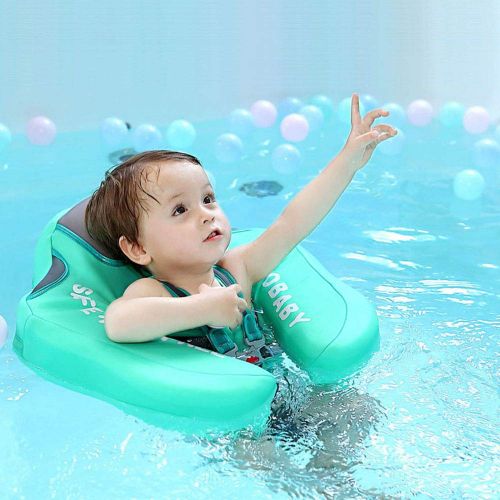  Nozone V Convey Upgraded Baby Infant Soft Solid Non-Inflatable Mambobaby Float Lying Swimming Ring Children Waist Float Ring Floats Pool Toys Swimming Pool Swim Trainer Classic Swim Ring