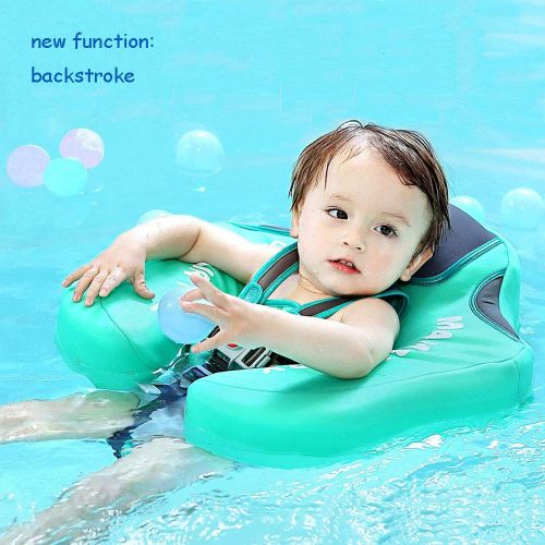  Nozone V Convey Upgraded Baby Infant Soft Solid Non-Inflatable Mambobaby Float Lying Swimming Ring Children Waist Float Ring Floats Pool Toys Swimming Pool Swim Trainer Classic Swim Ring