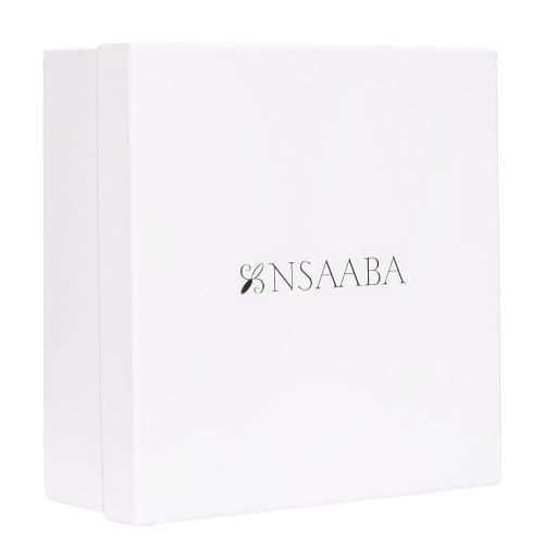  African-Inspired Organic Cotton Newborn Baby Swaddle Blanket Set in Gift Box by Nsaaba (2 Pack) | 47” x 47” Soft and Breathable Infant Sleep Wrap | Great Baby Shower Present for Bo