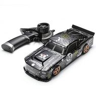 Nsddm 1/18 Mustang RC Car 2.4Ghz Remote Control Car 50+KM/H High Speed Flat Run Toy Car 4WD RC Drifting Racing Vehicle Ball Bearings 5-Wire Servo 9G Server RTR Rc Toy for Adults