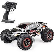 Nsddm 1/10 Scale RC Cars，2.4GHz Remote Control Car, 70KM/H Fast 4WD RC Trucks with LED Lights, 4WD Offroad Truck with 2 Battery,35+ Min Play, Toy Car Gifts for Kids Adults （Brushle
