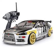 Nsddm 1/10 Scale High Speed Remote Control Car 4WD Anti-Crush RC Racing Car 2.4Ghz Electric Racing Hobby Toy Car Drift Toy Vehicle for Adults & Kids (70km/h Two Batteries for Car)