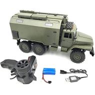 Nsddm 1/16 2.4GHz WPL B36 6WD Rock Crawler RC Military Vehicle Toy Military Truck Off-Road Car Outdoor Game RC Battle Crawler