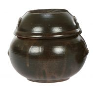 Nsko 29.75oz(5.82,880cc) Korean Traditional Table Earthenware Compact Size Pottery Pot Jar Hangari with Lid