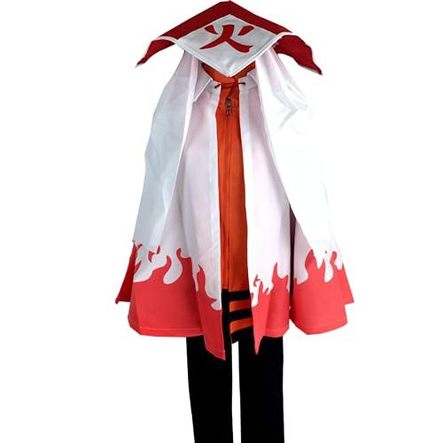  할로윈 용품Nsoking 7th Hokage Cloak Boruto Cosplay Costume Full Set Men Halloween Party Uniform Suit