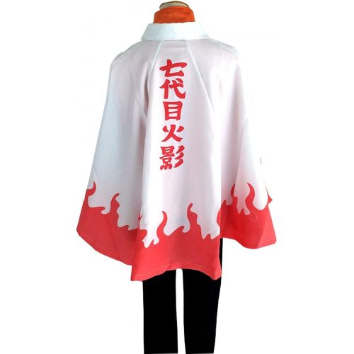  할로윈 용품Nsoking 7th Hokage Cloak Boruto Cosplay Costume Full Set Men Halloween Party Uniform Suit