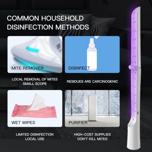  Nti UV Light Sanitizer Wand UV Disinfection Sanitizer Eliminates 99% UV Cleaner Light Clean Good for Travel Cell Phone Smartphone, UV Fast Charge No Portable UV Sterilizer Germicidal U