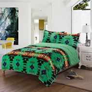 Nu Trendz Signature Southwest Design (Navajo Print) King Size 3pcs Set 16112 Neon Green