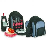 NuFazes Picnic Set Backpack with Wine Carrier for 4