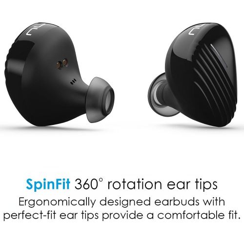  Optoma NuForce BE Free8 Truly Wireless Premium Earphones with 16h Battery Life, AAC+aptX, SpinFit Ear Tips and Charging case