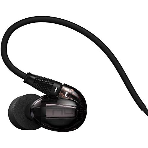  NuForce Hem Dynamic in-Ear Monitors Hi-Res Audio Noise Isolating Single Micro Dynamic Driver Microphone and Remote Charcoal Black (Hem-Dynamic-Black)