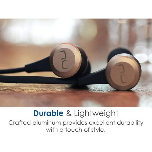  NuForce BE Live5 Wireless Audiophile Earphones with 8h Battery Life, AAC + aptX, Large 8mm Driver for deep Bass, New Innovative Battery Design and Aluminum housing, Black (Black)