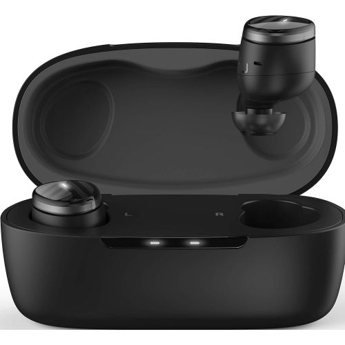  NuForce BEFREE5-BLACK Optoma Be Free5 Truly Wireless Earbuds with 16H Battery Life and Quick Charge Sweat Proof AAC Support Activate Siri and Google Assistant Headphone Black