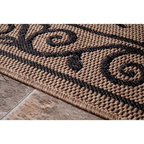  NuLOOM nuLOOM Kathleen Krem Outdoor Rug, 7 6 x 10 9, Brown