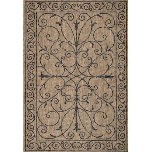  NuLOOM nuLOOM Kathleen Krem Outdoor Rug, 7 6 x 10 9, Brown