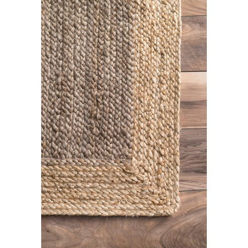  NuLOOM nuLOOM 200TAJT09E-305 Jute Rug, 3 x 5, Grey