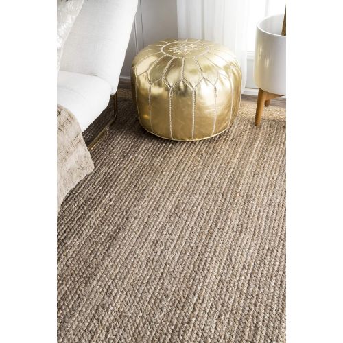  NuLOOM nuLOOM 200TAJT09E-305 Jute Rug, 3 x 5, Grey