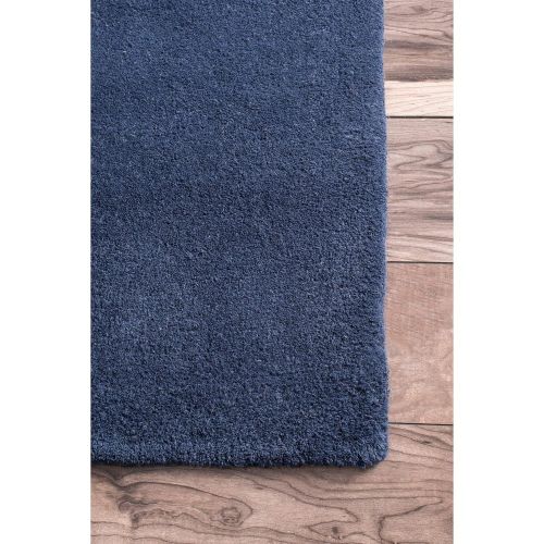  nuLOOM Set Sail Hand Tufted Wool Rug, 5 x 8, Navy