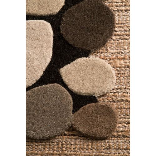  NuLOOM nuLOOM PB01C Hand Tufted Pebbles Wool Rug, 2 x 3, Natural