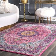 NuLOOM nuLOOM Vintage Persian Verona Area Rug, 9 x 12, Pink