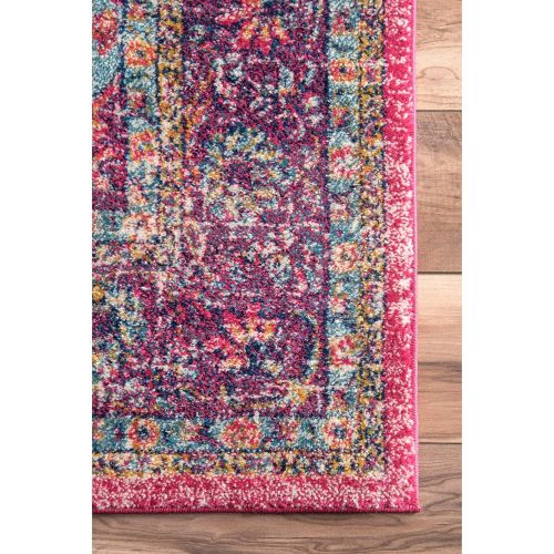  NuLOOM nuLOOM Vintage Persian Verona Area Rug, 9 x 12, Pink