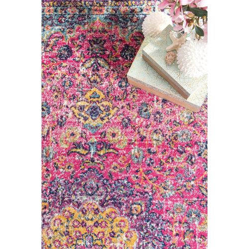  NuLOOM nuLOOM Vintage Persian Verona Area Rug, 9 x 12, Pink