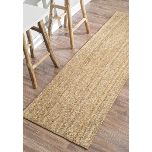  NuLOOM nuLOOM Handwoven Rigo Jute Runner Rug, 2 6 x 8, Natural