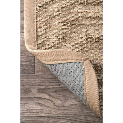  nuLOOM Elijah Seagrass Natural Accent Rug, 2 x 3, Beige