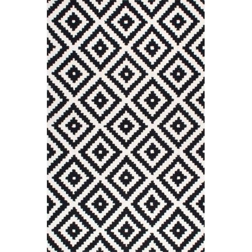  nuLOOM Handmade Tufted Kellee Contemporary Wool Rug, 10 x 14, Black