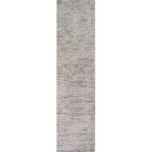  NuLOOM nuLOOM 200BDSM01A-208 Ripple Contemporary Sherill Runner Rug, 2 5 x 9 5, Grey, 5 5, Gray