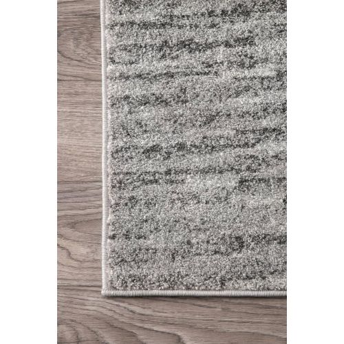  NuLOOM nuLOOM 200BDSM01A-208 Ripple Contemporary Sherill Runner Rug, 2 5 x 9 5, Grey, 5 5, Gray