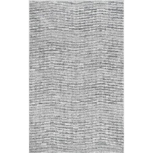  NuLOOM nuLOOM Contemporary Sherill Wind Area Rug, 5 x 8, Grey