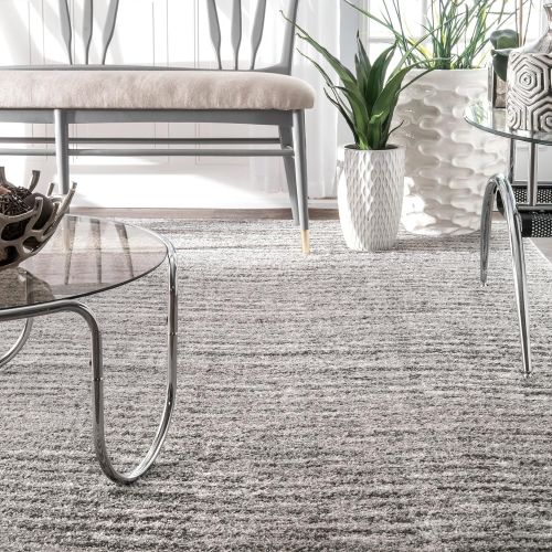  NuLOOM nuLOOM Contemporary Sherill Wind Area Rug, 5 x 8, Grey