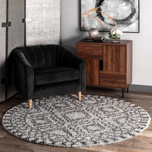  NuLOOM nuLOOM GCDI02A Vasiliki Moroccan Tribal Shag Rug, 7 x 10, Off-White