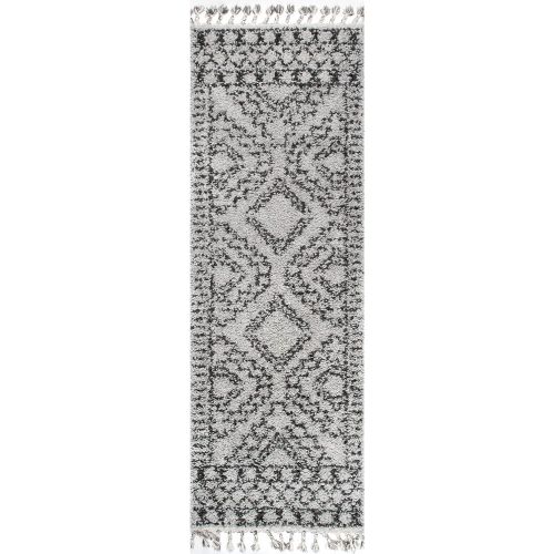  NuLOOM nuLOOM GCDI02A Vasiliki Moroccan Tribal Shag Rug, 7 x 10, Off-White