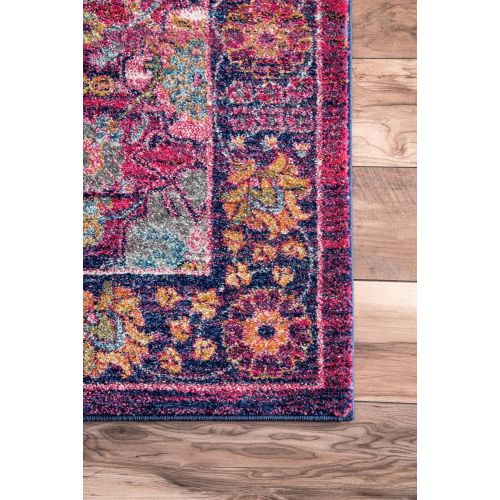  NuLOOM nuLOOM RZBD41A Fuchsia Persian Leilani Area Rug, 8 x 10, Fuchsia