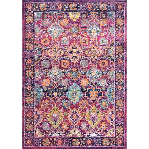  NuLOOM nuLOOM RZBD41A Fuchsia Persian Leilani Area Rug, 8 x 10, Fuchsia