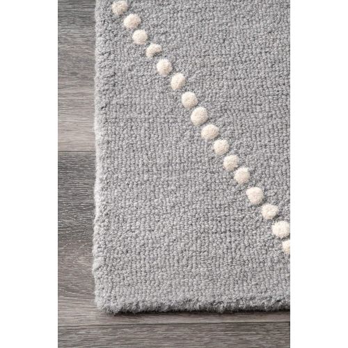  NuLOOM Hand Tufted Wool Dotted Diamond Trellis Area Rug