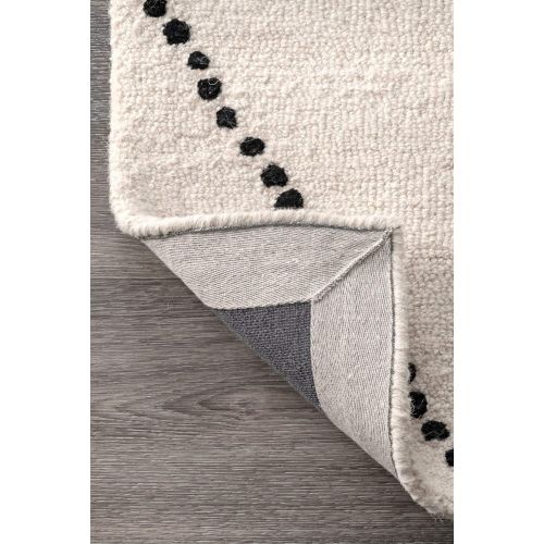  NuLOOM Hand Tufted Wool Dotted Diamond Trellis Area Rug