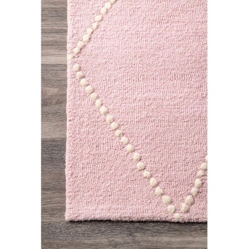  NuLOOM Hand Tufted Wool Dotted Diamond Trellis Area Rug