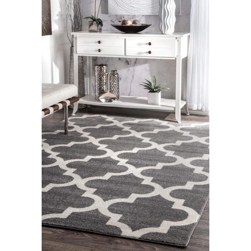  NuLOOM nuLOOM RZPL02A Meeker Trellis Rug, 6 7 x 9, Grey