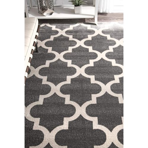  NuLOOM nuLOOM RZPL02A Meeker Trellis Rug, 6 7 x 9, Grey