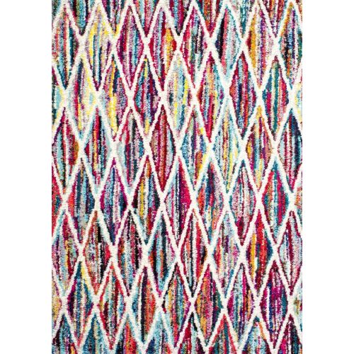  NuLOOM Geometric Soft Rainbow Striped Abstract Trellis Area Rug