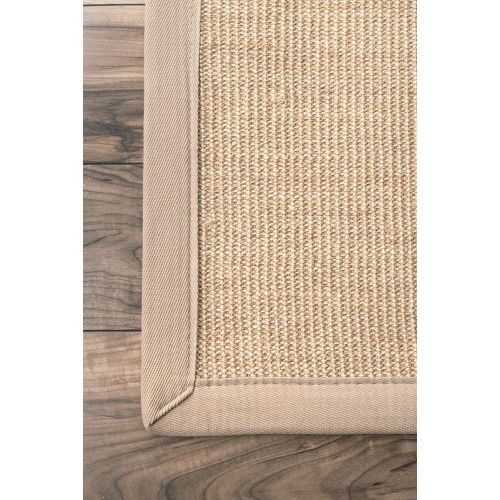  NuLOOM nuLOOM Natura Collection 100-Percent Sisal Area Rug, 6-Feet by 9-Feet, Solid, Brown