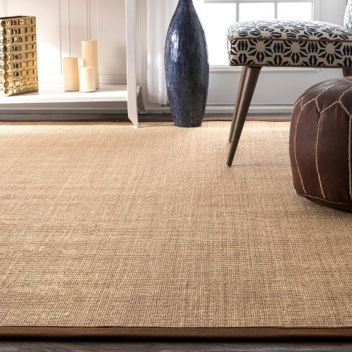  NuLOOM nuLOOM Natura Collection 100-Percent Sisal Area Rug, 6-Feet by 9-Feet, Solid, Brown