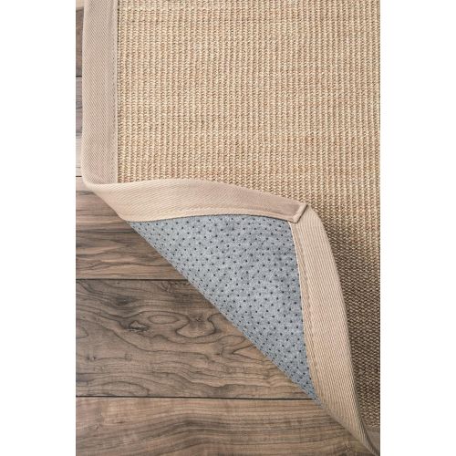  NuLOOM nuLOOM Natura Collection 100-Percent Sisal Area Rug, 6-Feet by 9-Feet, Solid, Brown