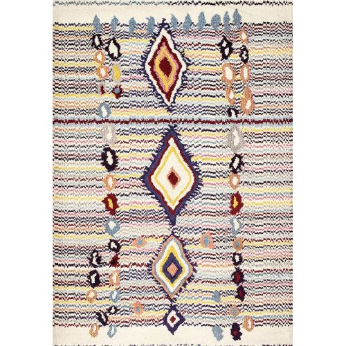  NuLOOM nuLOOM KKCB13A Moroccan Motley Rug, 4 x 6, Multicolor