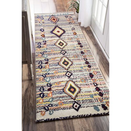  NuLOOM nuLOOM KKCB13A Moroccan Motley Rug, 4 x 6, Multicolor